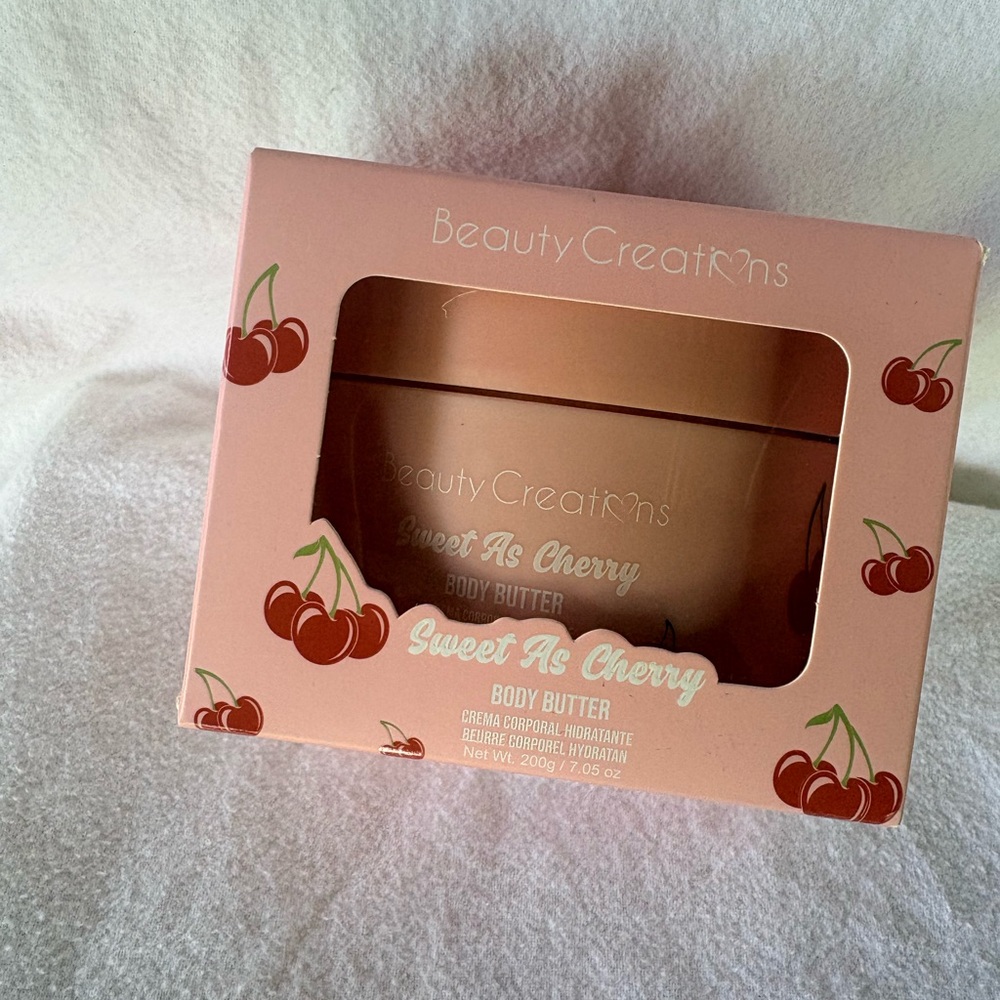Beauty Creations Sweet As Cherry Body Butter - Pink and Red Accents